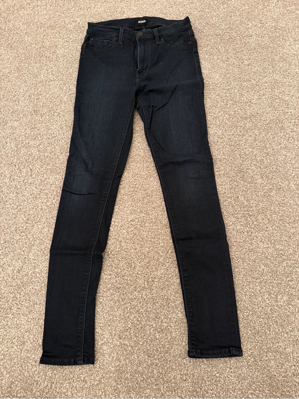 Hudson Jeans Black/Dark Blue Skinny Women’s Jeans